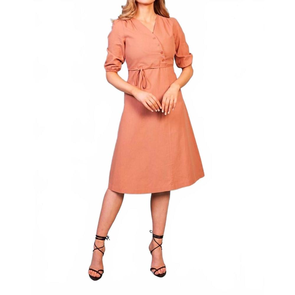NEW ELLIA BOUTIQUE baloot cotton dress in pink